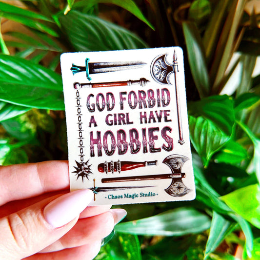 Girl Hobbies Sticker