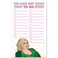 Notepad: Jennifer Coolidge The Gays To Do List