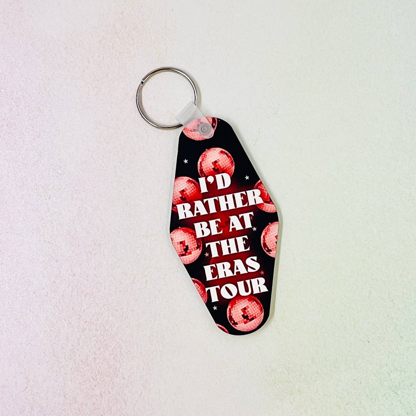 I'd Rather Be At The Eras Tour Motel Keychain