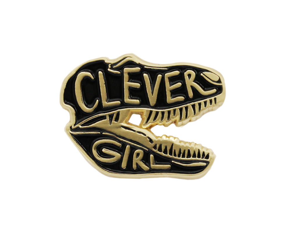 Pink Clever Girl Enamel Pin