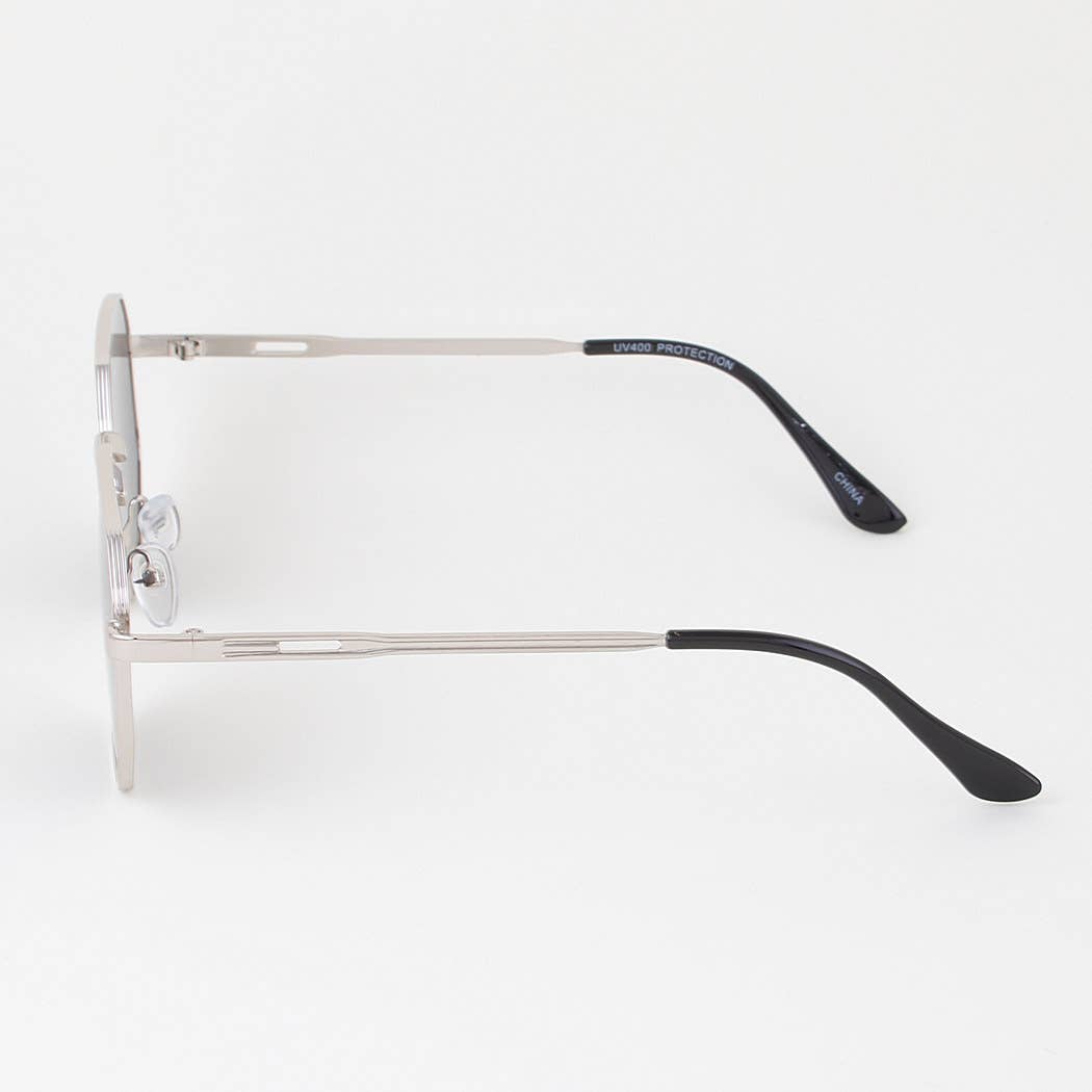 Classic Metal Geometric Sunglasses: Mix