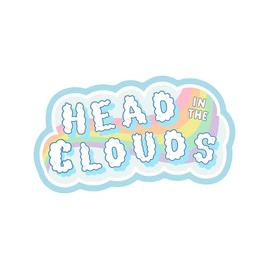 Head in the Clouds High Quality Vinyl Sticker