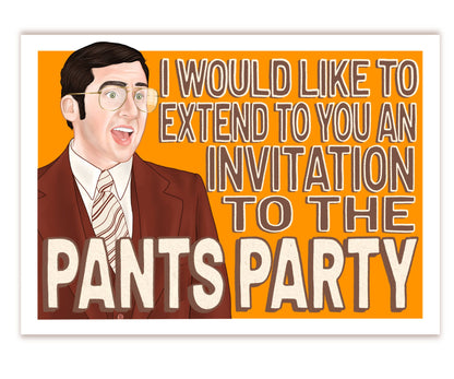 Anchorman Steve Carell Greeting Card