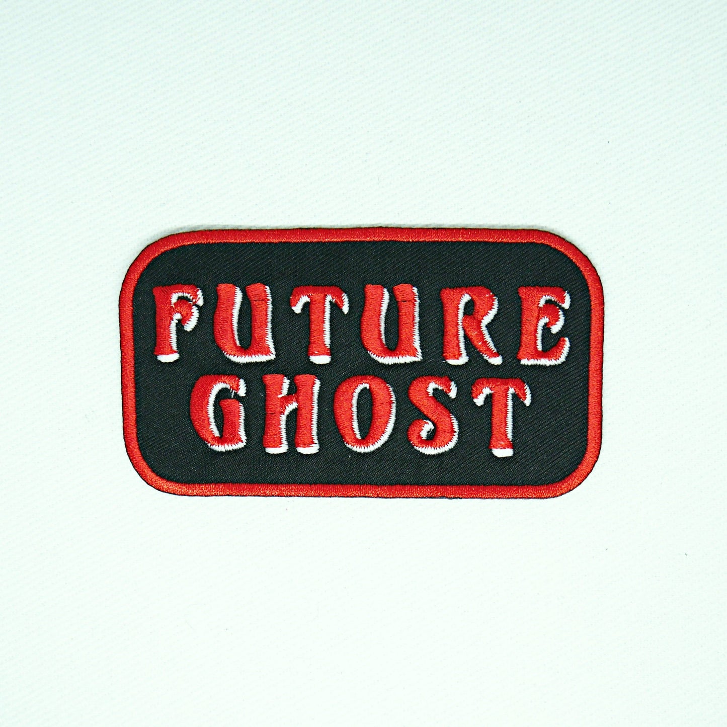Future Ghost Name Tag Iron On Patch