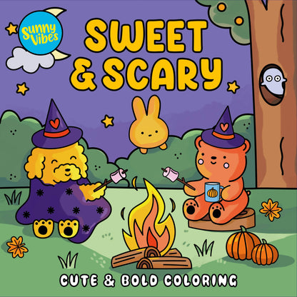 Sweet & Scary: Halloween Coloring Book