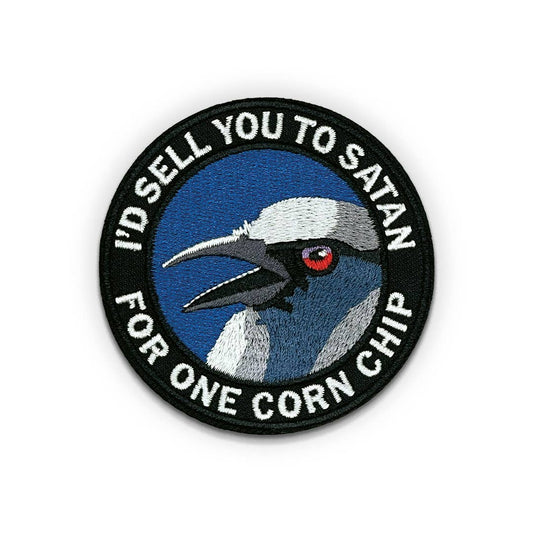 Corn Chip Embroidered Patch