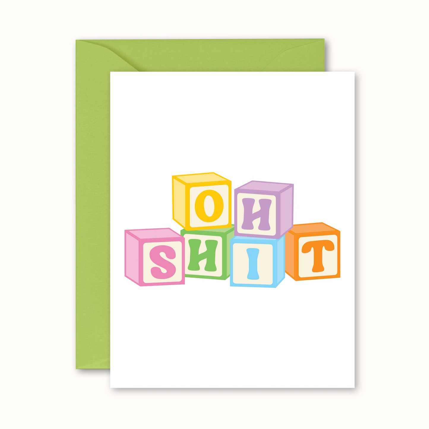 Funny New Baby Card, Baby Shower Greeting Card