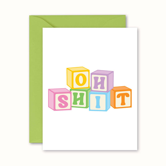 Funny New Baby Card, Baby Shower Greeting Card