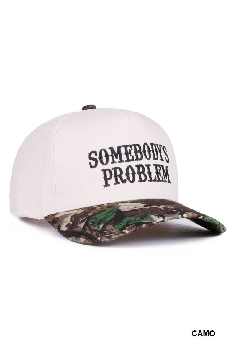 Dk Forest Somebody's Problem Two Tone Canvas Cotton Hat