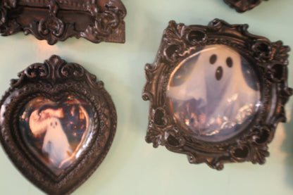 Everyday Ghosts Mini Black Frame Magnet
