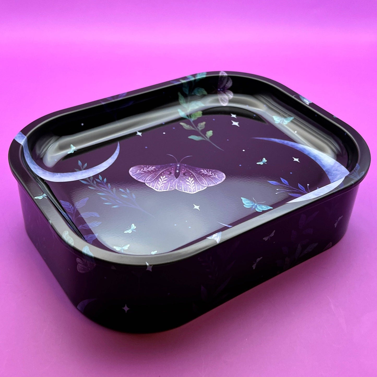 Moon Butterfly Metal Box