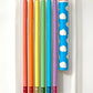 Recycled Rainbow Pencil and Eraser Set