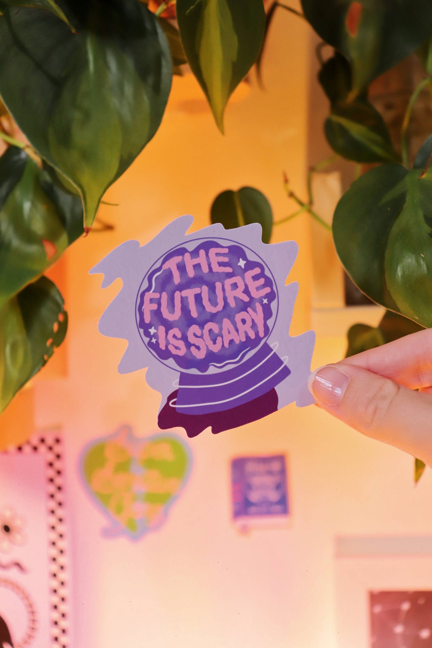 Scary Future Crystal Ball Sticker