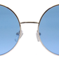 Haight Street - Sunglasses: Silver/Blue