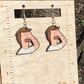 Bobs Burgers Bob Hand Painted Wood Dangle Earrings