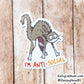 Antisocial Cat Waterproof Vinyl Sticker Funny Cute Animal