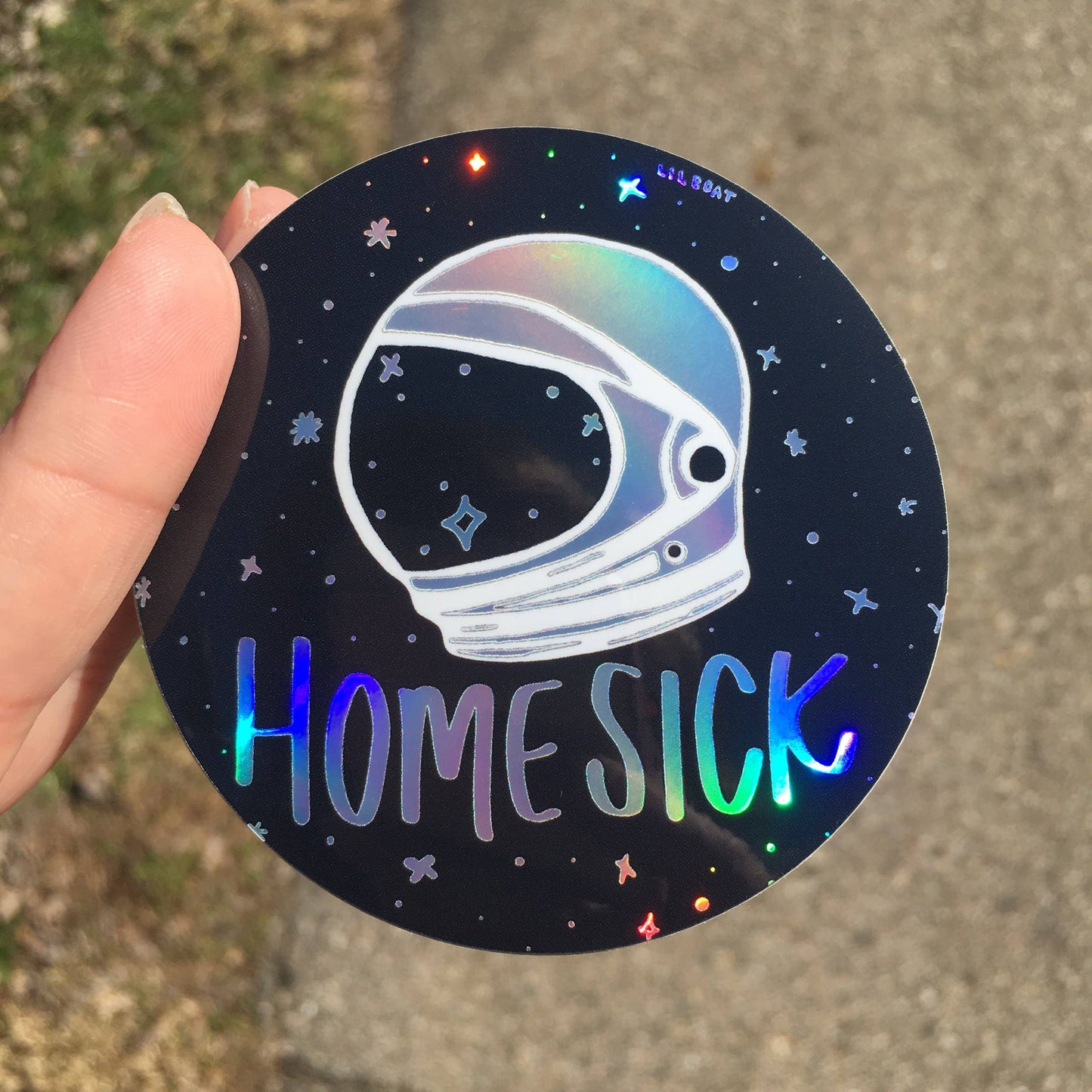 Homesick Holographic Sticker