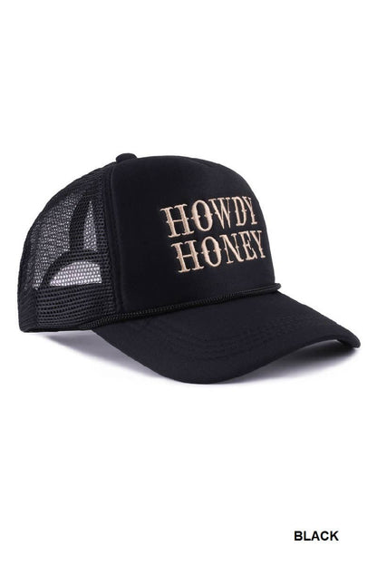 Ash Mocha Howdy Honey Mesh Trucker Hat