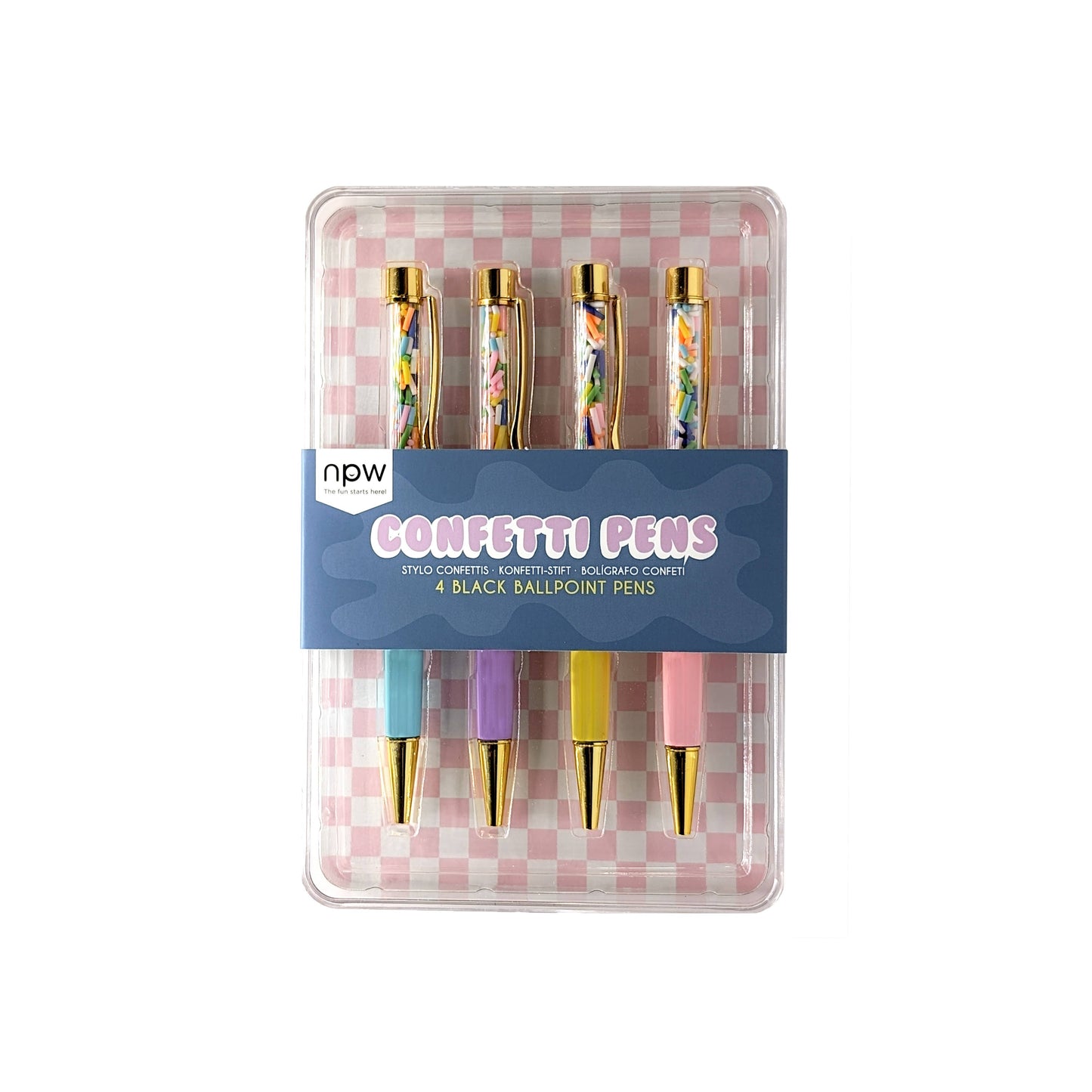 Confetti Pens, Set of 4