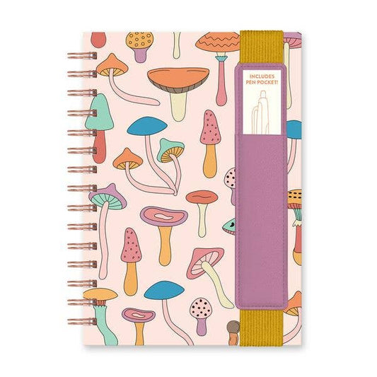 Mushroom Melody Oliver Notebook with Pen Pocket