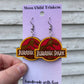 Jurassic Park Logo Hand Painted Earrings