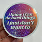 I Know I Can Do Hard Things Glittery Ombre Sticker