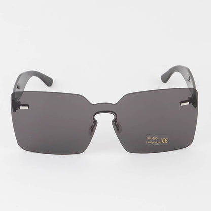 Rimless Bright Square Sunglasses, Assorted Colors