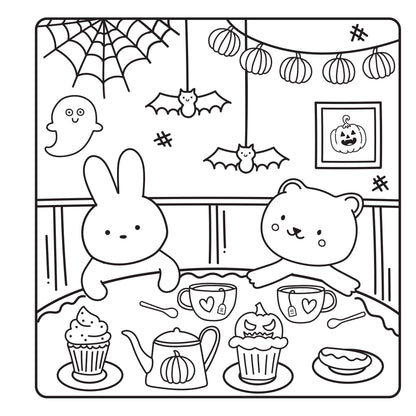 Sweet & Scary: Halloween Coloring Book