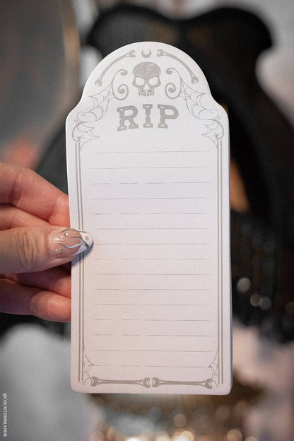 Grave Thoughts Tombstone Sticky Notes