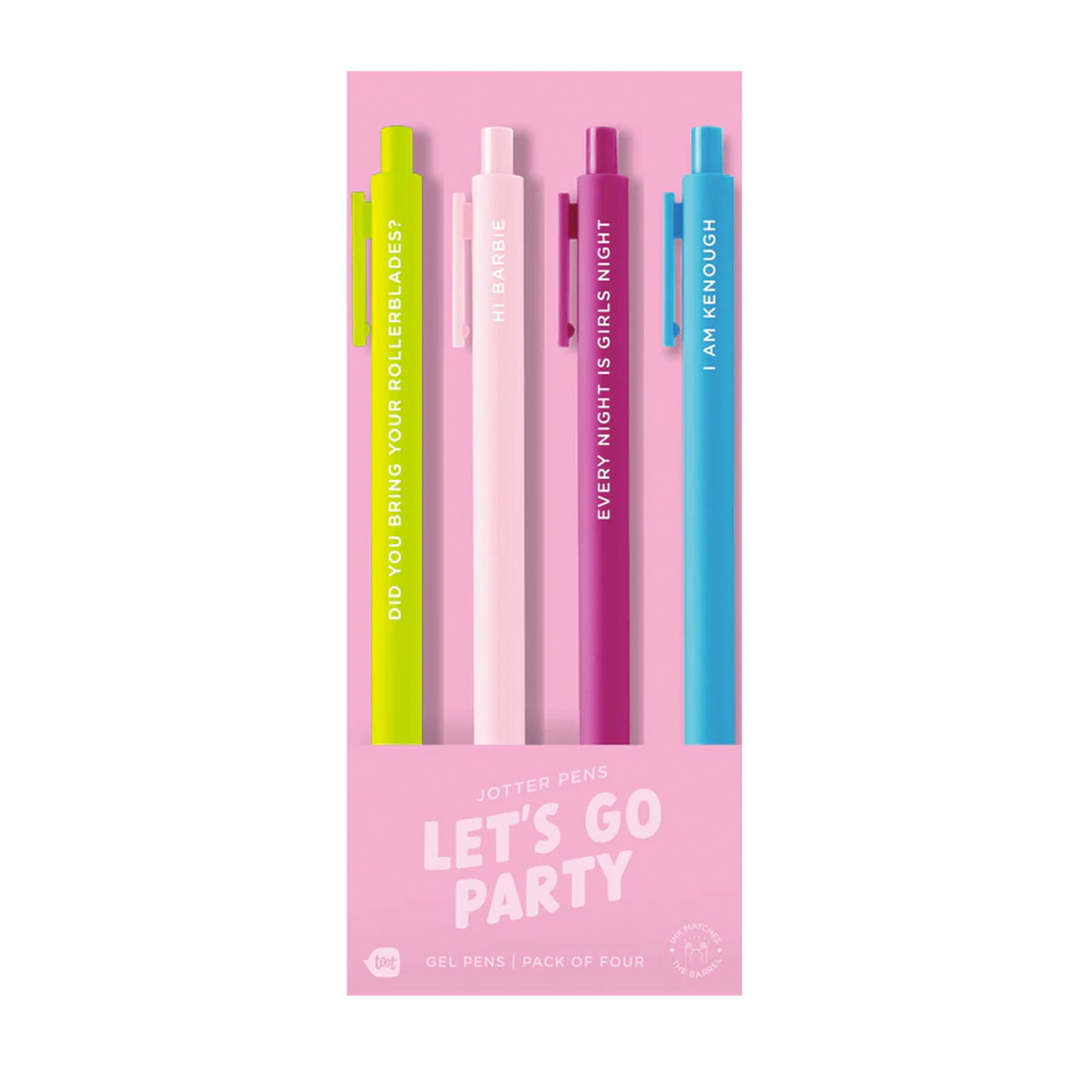 Let's Go Party Barbie Jotter Set, 4 Pack