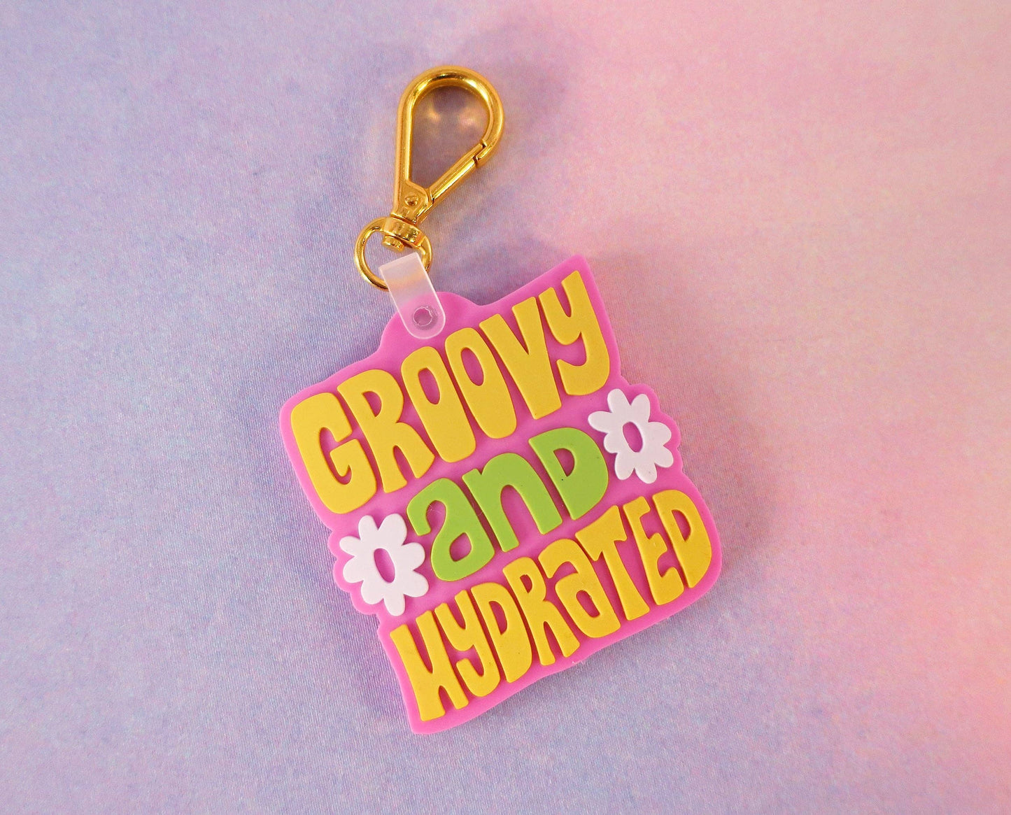 Groovy and Hydrated Keychain