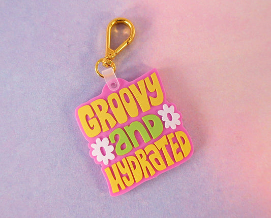 Groovy and Hydrated Keychain