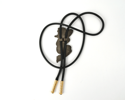 Pinup Bolo Tie, Black Nickel, 3 Inch