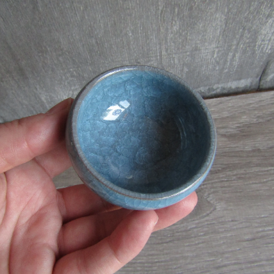 Blue 2.25-Inch Gemstone Incense Cone Stand
