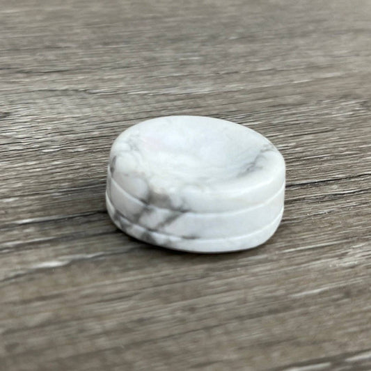 Howlite 1-Inch Gemstone Incense Cone Stand