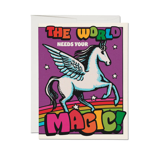 Magical Pegasus greeting card