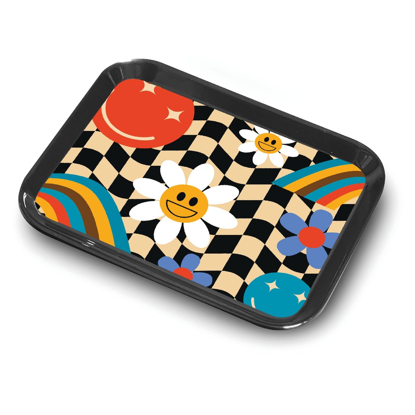Rainbow Check Small trinket Tray