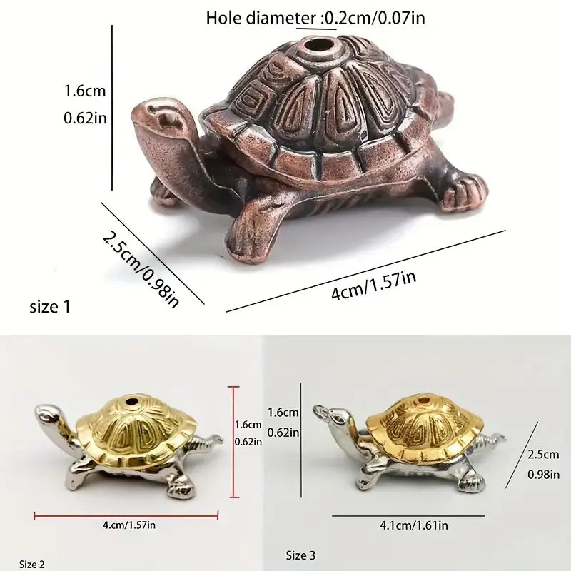 Golden Kung Fu Turtle Incense Holder