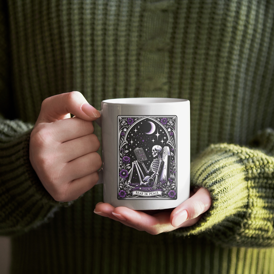 Read in Peace Tarot Card Coffee Mug 