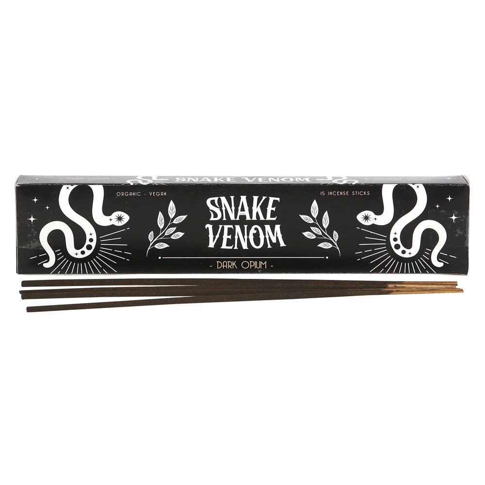 Snake Venom Dark Opium Incense Sticks, Pack of 15