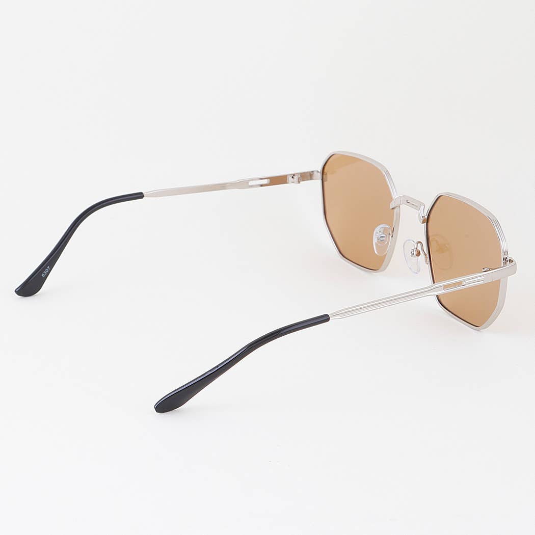 Classic Metal Geometric Sunglasses: Mix