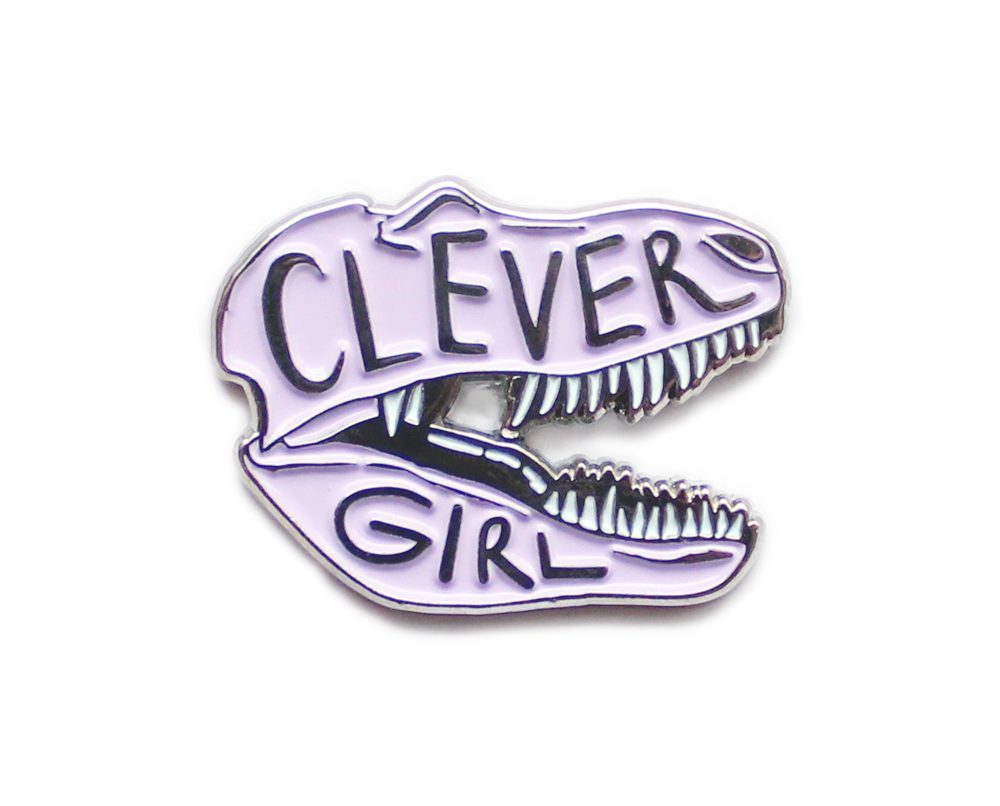 Pink Clever Girl Enamel Pin