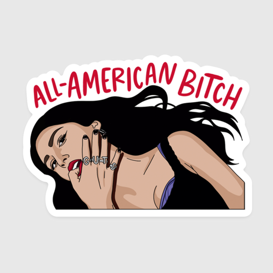 Olivia All-American Bitch Sticker