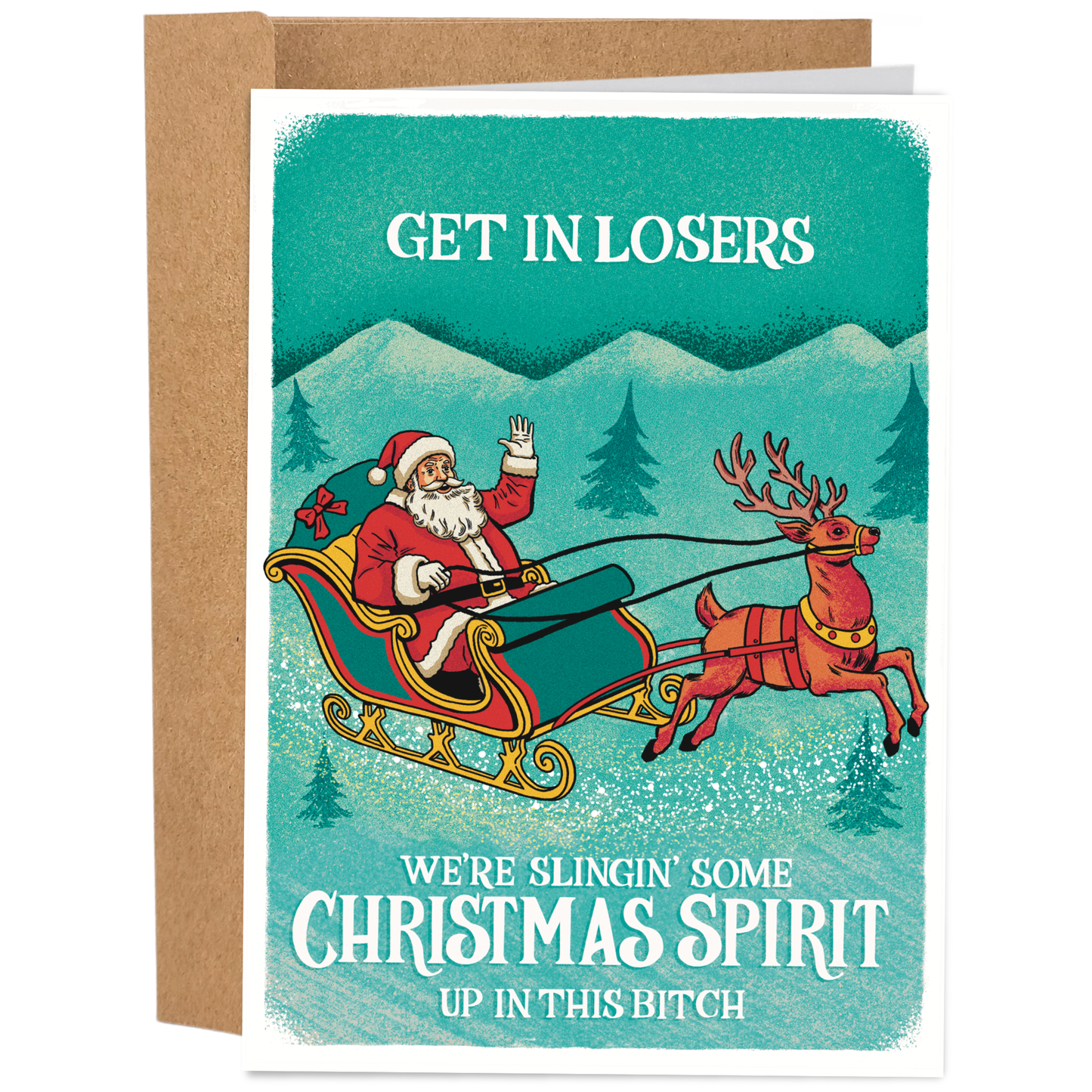 Some Christmas Spirit Christmas Card