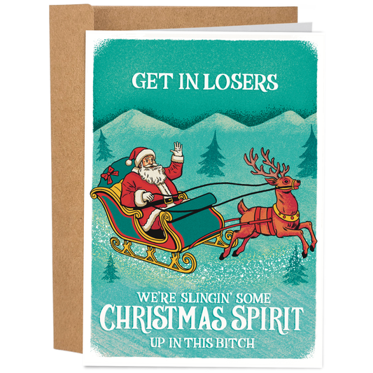 Some Christmas Spirit Christmas Card