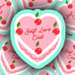Self Love Sweet Cherry Cake Sticker