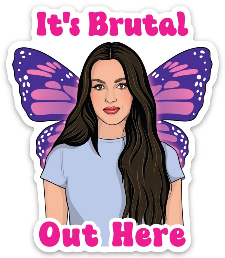 Olivia It's Brutal Out Here Sticker