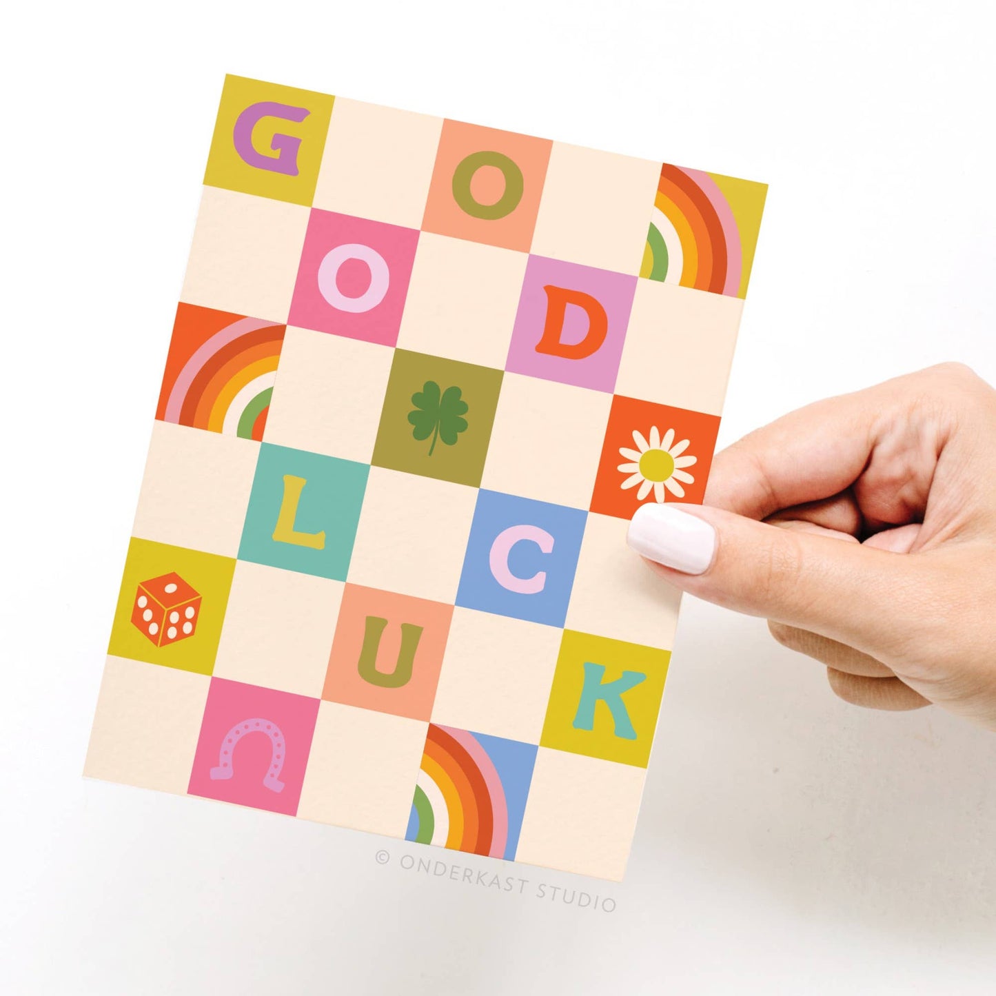 Groovy Good Luck Greeting Card