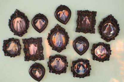 Everyday Ghosts Mini Black Frame Magnet