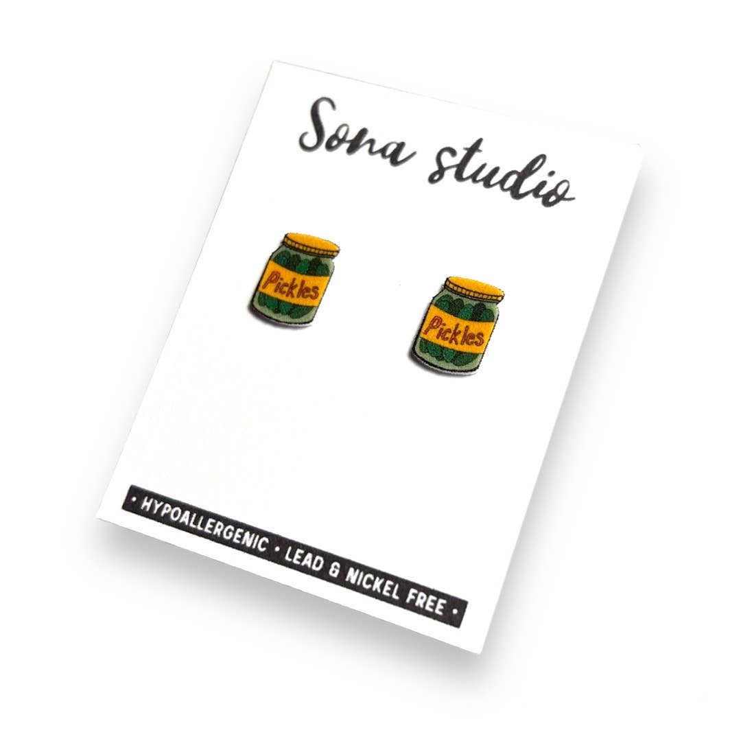 Pickle Jar Earrings